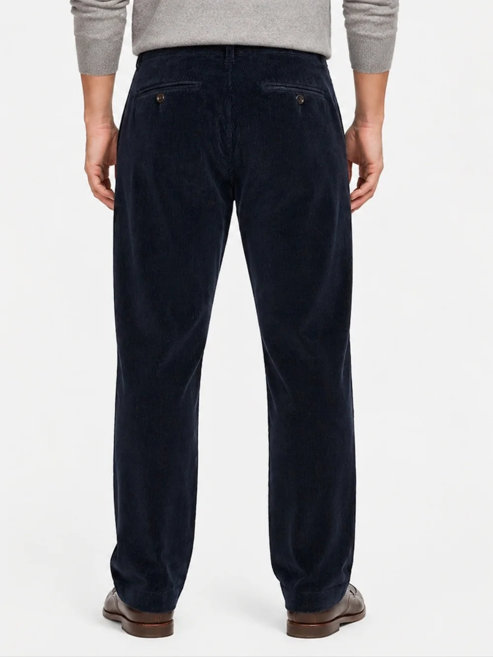 Polo Ralph Lauren Corduroy Pants Mens 33x32 Navy Preston Straight Casual.